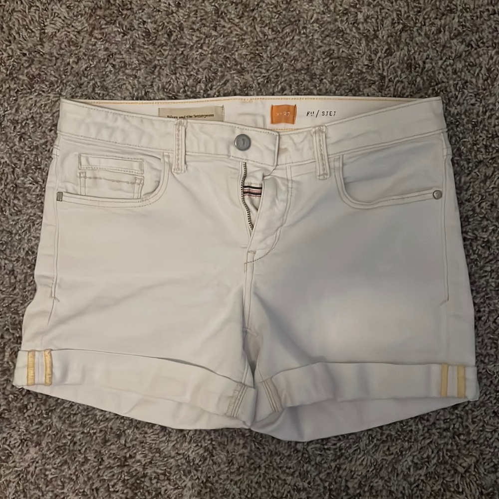Pilcro and the letterpress white shorts